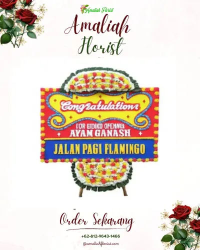 Bunga Papan Congratulation di Banjaretno